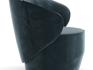 grace swivel armchair by pierangelo sciuto Model 3D