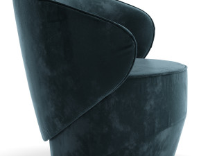 grace swivel armchair by pierangelo sciuto Model 3D