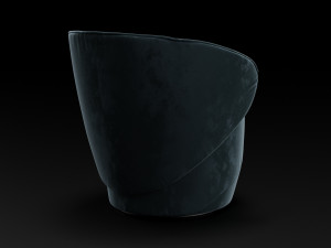 grace swivel armchair by pierangelo sciuto Model 3D