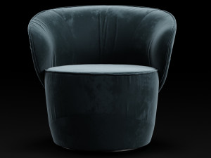 grace swivel armchair by pierangelo sciuto Model 3D