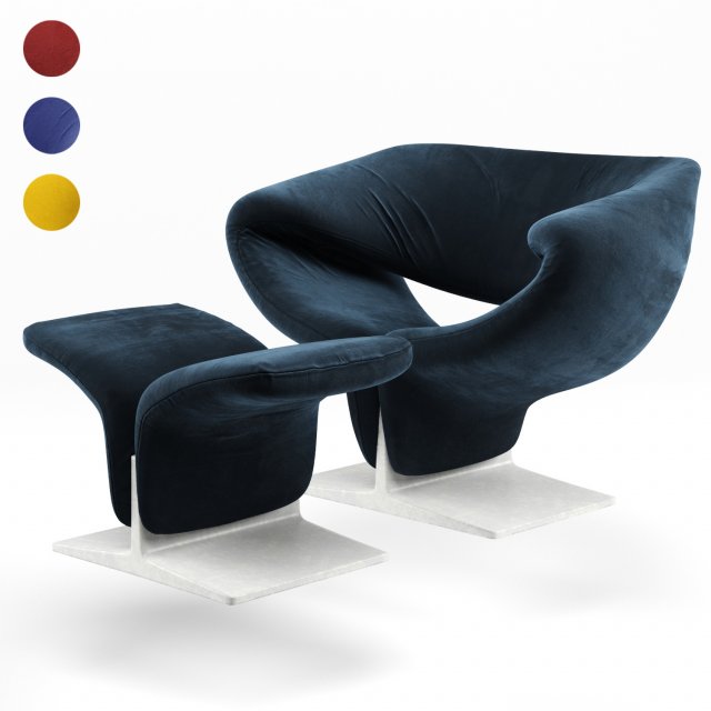 ribbon by pierre paulin Model 3D .c4d .max .obj .3ds .fbx .stl .blend 