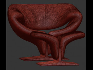 ribbon by pierre paulin Model 3D