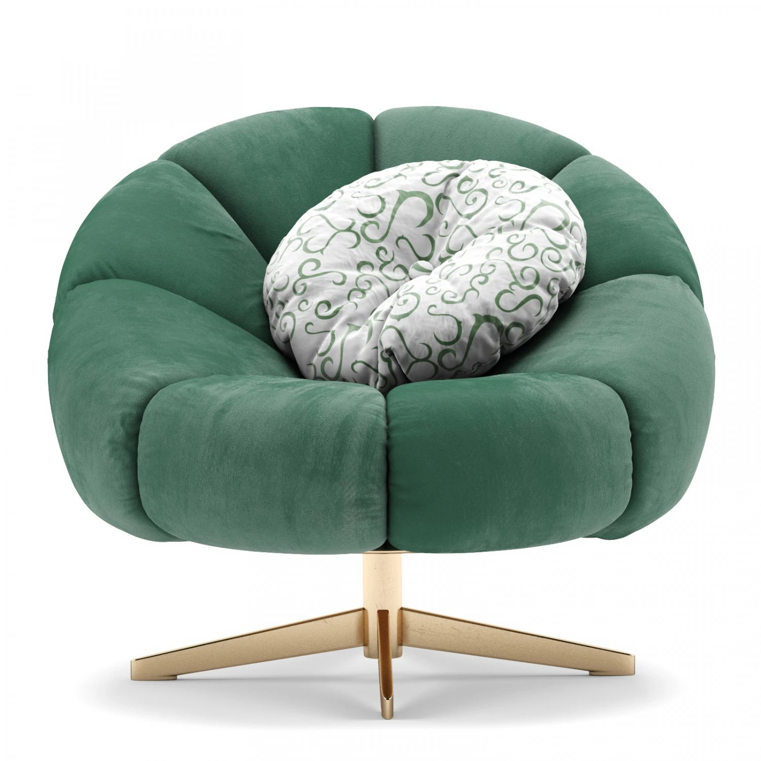 scott swivel armchair 3D Model .c4d .max .obj .3ds .fbx .stl .blend