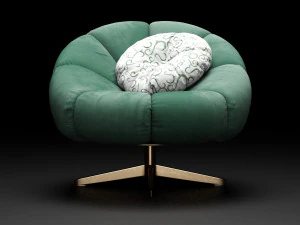 scott swivel armchair 3D Model