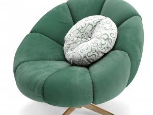 scott swivel armchair 3D Model