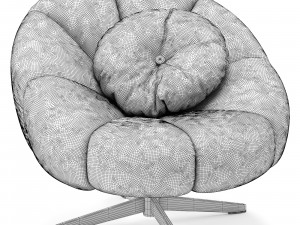 scott swivel armchair 3D Model