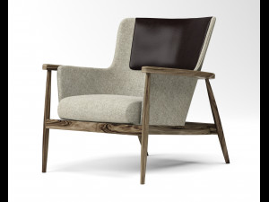 hobsen contrasting upholstery back cushion Modelo 3D