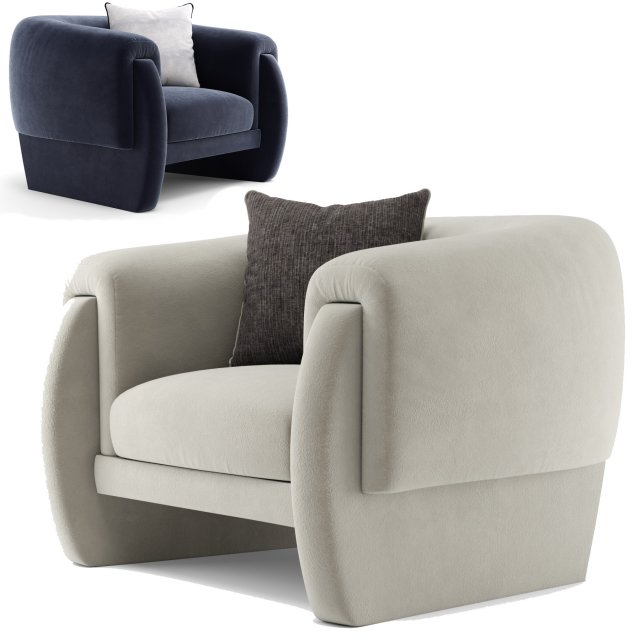 munna luke armchair Modelo 3D .c4d .max .obj .3ds .fbx .stl .blend