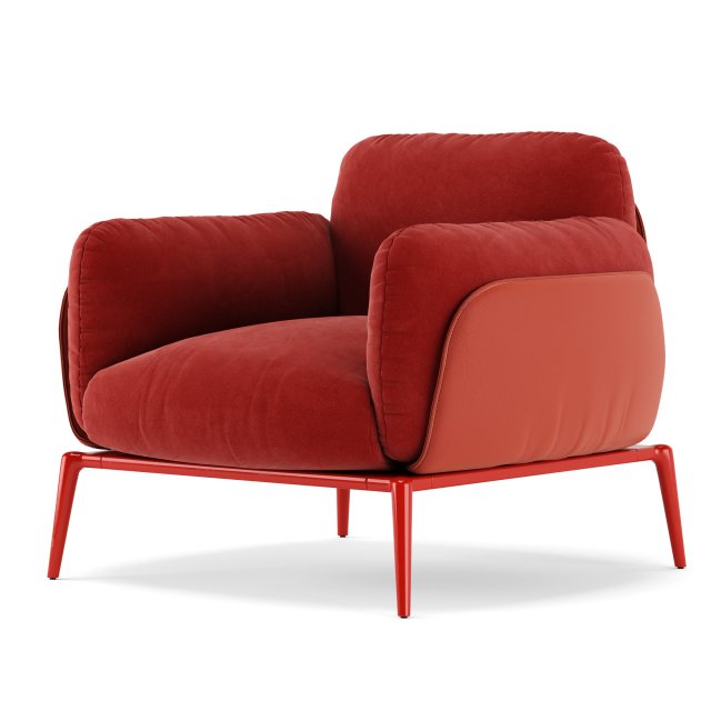Amura Brooklyn Chair Model 3D .c4d .max .obj .3ds .fbx .stl .blend 