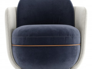 Wittmann Miles Lounge Chair 3D Model