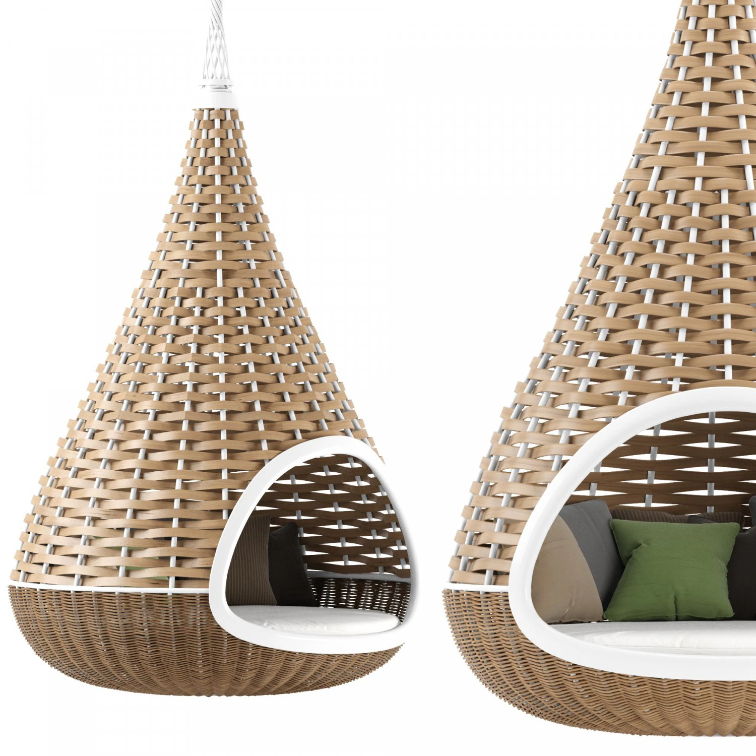 Dedon Nestrest hangligstoel 3D Model .c4d .max .obj .3ds .fbx .stl .blend 