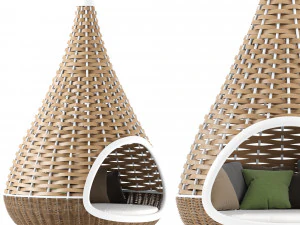 Lettino sospeso Dedon Nestrest Modello 3D