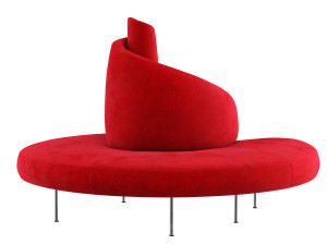 Tatlin sofa red Modelo 3D