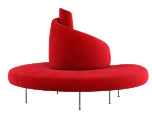 Tatlin sofa red 3D Model
