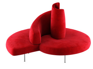 Tatlin sofa red Modelo 3D