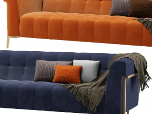 Holly-Hunt Sheffield Sofa 3D Model