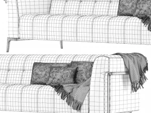 Holly-Hunt Sheffield Sofa 3D Model