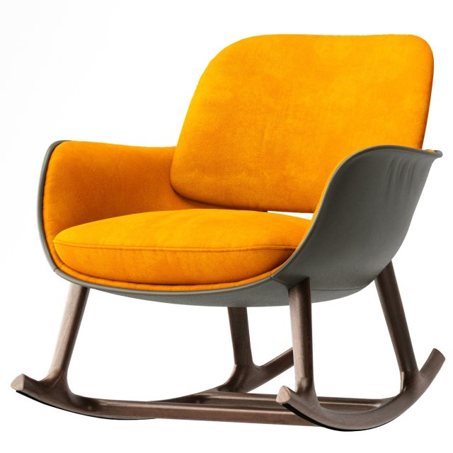 Martha Rocking Armchair 3D 모델 .c4d .max .obj .3ds .fbx .stl .blend 