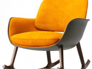 Poltrona a dondolo Martha Modello 3D