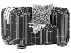 Wittmann Club 1910 Armchair 3D-Modell