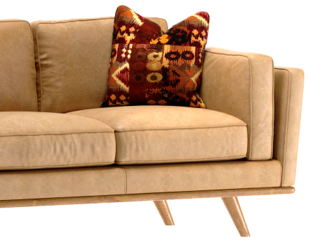 Divano in pelle Mid-Century anni 90 Modello 3D