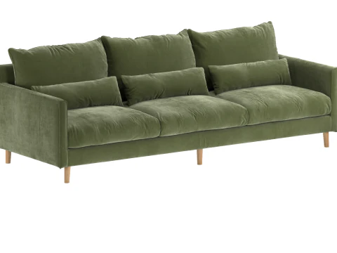 Siedzi Sally na sofie Model 3D