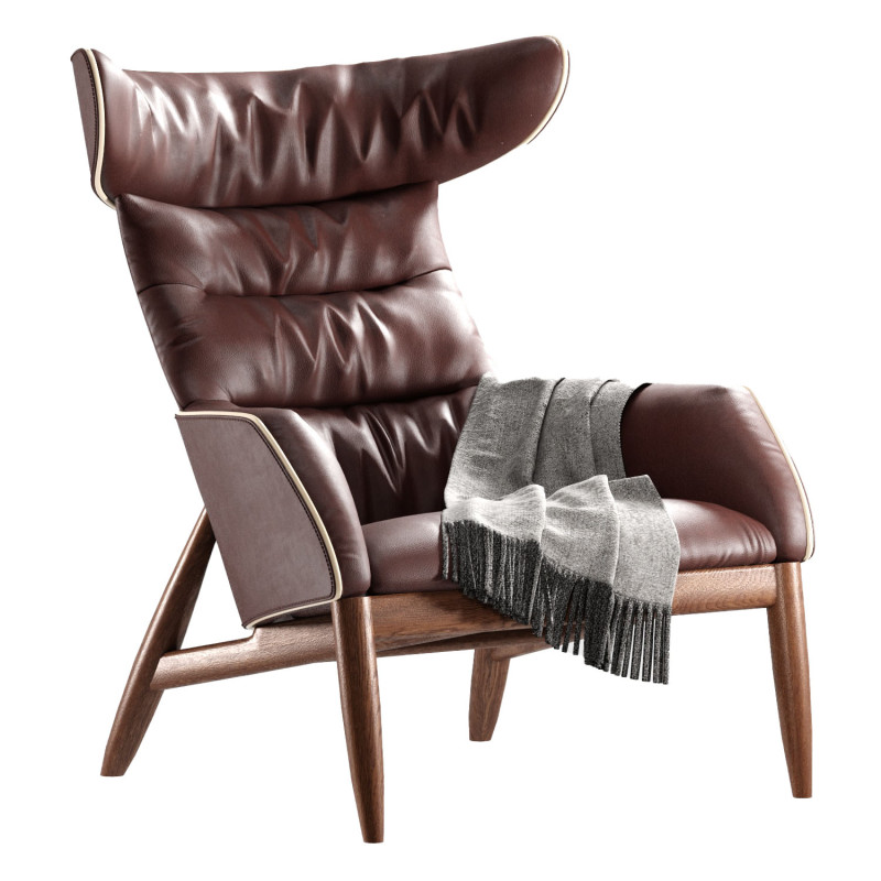 Ritzwell Beatrix High Back Easy Chair 3D Model .c4d .max .obj .3ds .fbx .stl .blend 