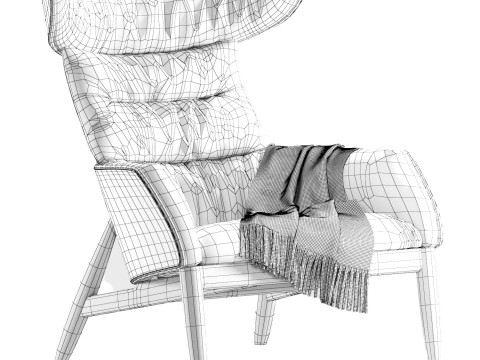 Ritzwell Beatrix High Back Easy Chair 3D Model