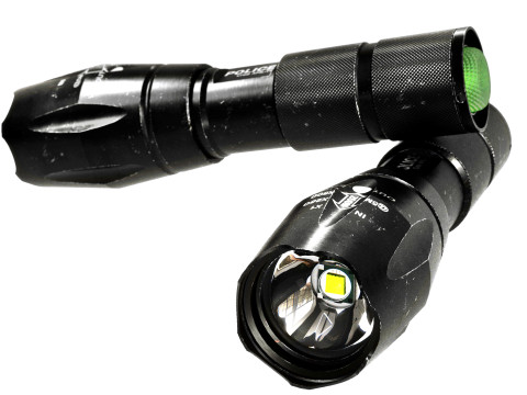 Aluminium Flashlight used Modello 3D