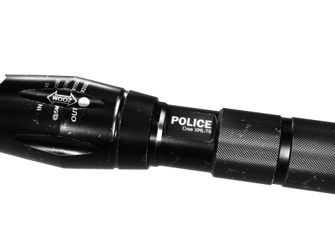 Aluminium Flashlight used Modello 3D