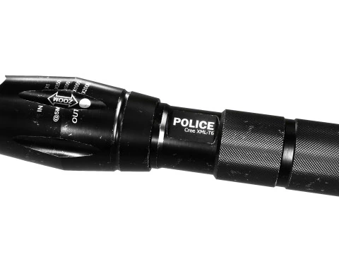 Aluminium Flashlight used 3D Model