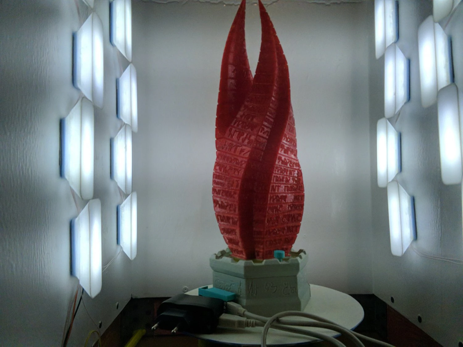 dead space obelisk with light effects 3D Print Model .c4d .max .obj .3ds .fbx .stl .blend 