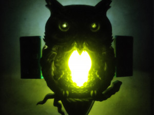 owl-night light Modèles 3D en vedette