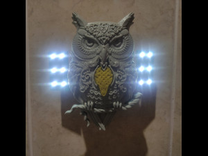 owl-night light 3D 프린트 모델