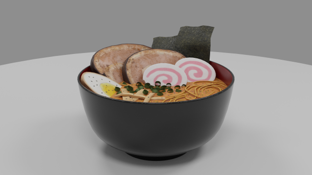 ramen - japanese noodle Modelo 3D .c4d .max .obj .3ds .fbx .stl .blend 