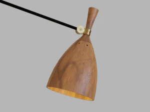 chandelier set - utopia acacia wood - corbett lighting 3D Model