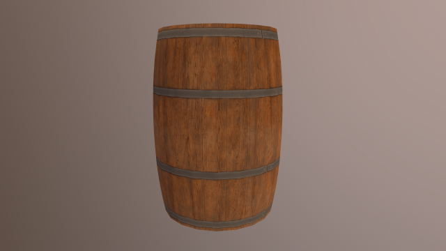 barrel Model 3D .c4d .max .obj .3ds .fbx .stl .blend 