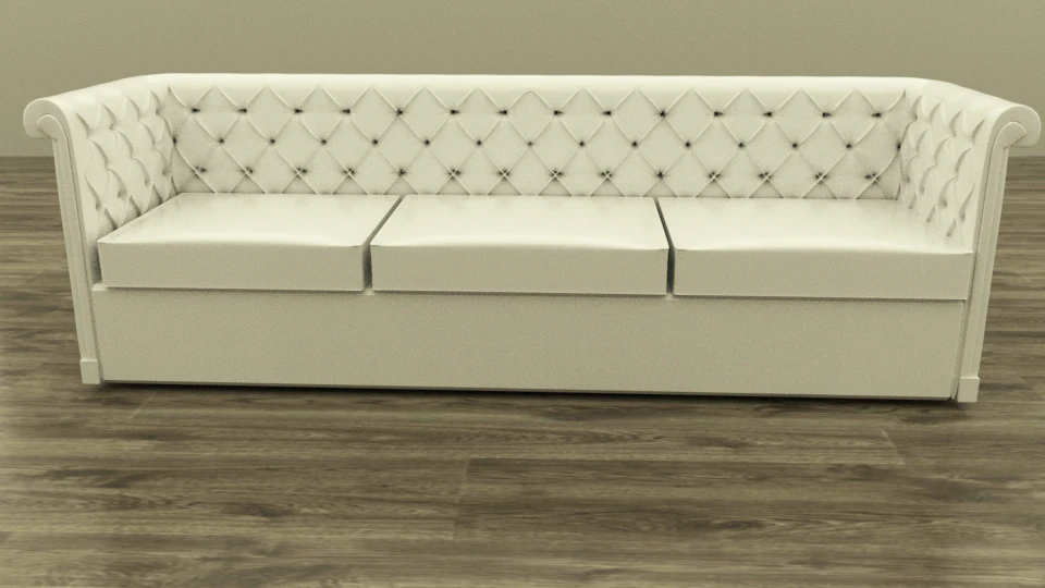 chesterfield sofa light weight 3D Model .c4d .max .obj .3ds .fbx .stl .blend 