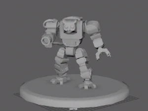 ロボットフクロウ 3Dプリントモデル
