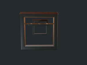 modern bench 3D मॉडल