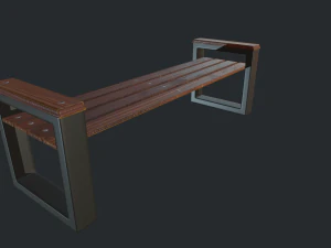 banco moderno Modelo 3D