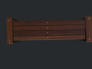 modern bench 3D मॉडल