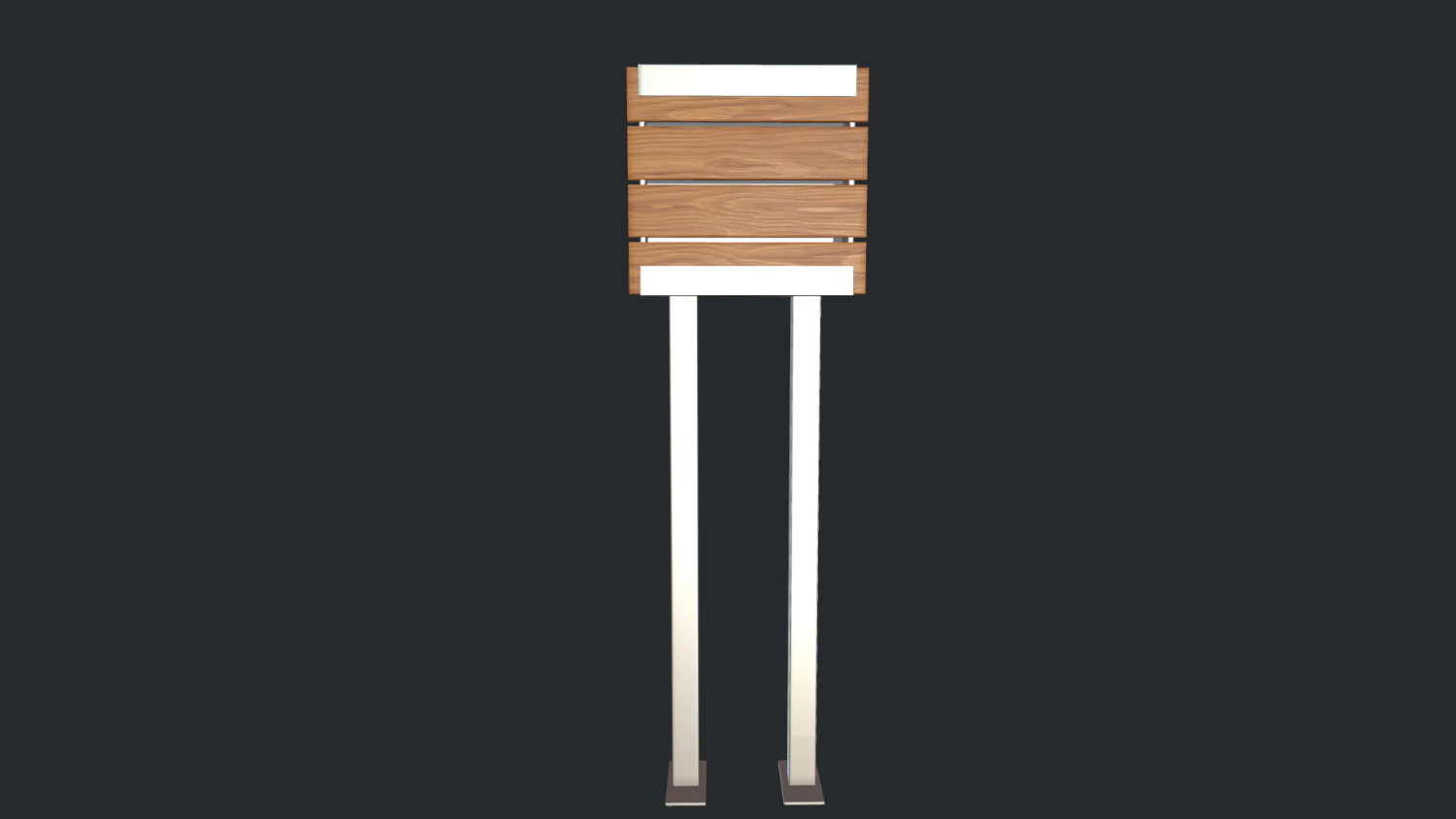 modern mailbox 3D Model .c4d .max .obj .3ds .fbx .stl .blend 