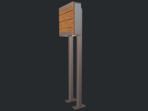modern mailbox Modèle 3D