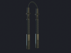 dragon nunchucks 3D Model