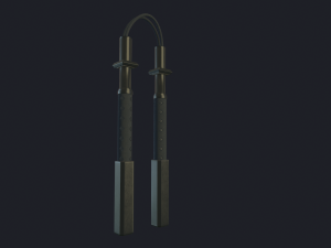 dragon nunchucks 3D 模型