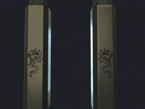 dragon nunchucks 3D Model