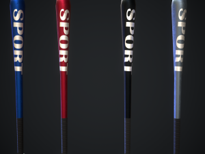 metal baseball bat 3D-Modell