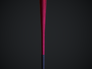 metal baseball bat 3D 모델
