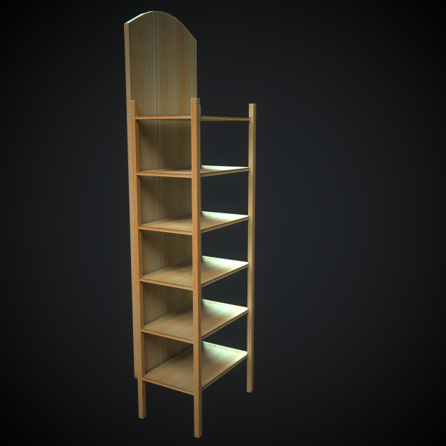 wood stillage 3D 模型 .c4d .max .obj .3ds .fbx .stl .blend 
